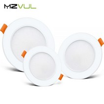 화이트 Led 다운라이트 매립형 실내 천장 램프 3W 5W 9W 12W AC220V 스포트 거실 로비 바 카운터 사무실, White_5W White