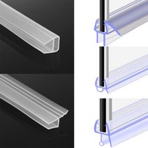 유리문 웨더스트립 씰링 스트립 1M 612mm 유용한 창 목욕 스크린 실리콘 고무 씰 홈, U shape+8mm