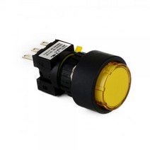2A2B 푸쉬온 자동 복귀 리턴 전원 스위치 돌출형 24V DC LED ON-(ON) 16mm KBL161M-L3C2푸쉬 자동 복귀 리턴 스위치, 오렌지 [KBL161M-L3CO2]