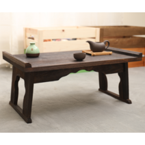 오동나무 소반 레트로 전통 복고 테이블 서예 티 좌식, ▽대형