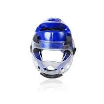 복싱 격투 헤드기어 헤드 가드 태권도 헬멧 무술 싸움 마스크 보호 장비 MMA 가라데 훈련 스케이트, [01] XS Height 100130CM, [03] Blue with Mask