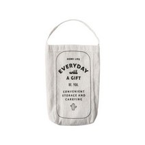 봉투 보관 가방 걸려 친환경 봉투 스토리지 리넨 가방 당겨 플라스틱 가방, grey, 회색