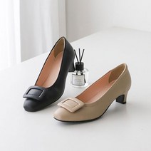 리리핑크 발편한 사각버클 펌프스 로우힐 LIS23AM2451