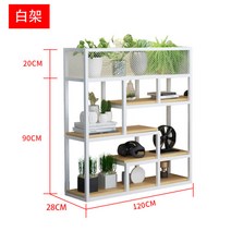인테리어가벽 원목 파티션 공간분리 원룸 이동식 책꽂이 칸막이 철제 가림막 파티션, 길이120 폭28 높이110 흰색