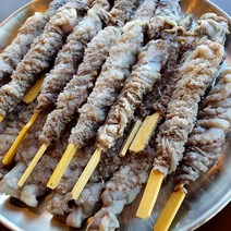 선상급랭 신선 낙지 꼬챙이에 말아놓은 낙지호롱 900g
