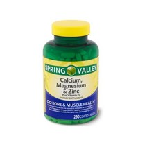 Spring Valley 스프링밸리 칼슘 마그네슘 아연 Vitamin D3 250캡슐, 250