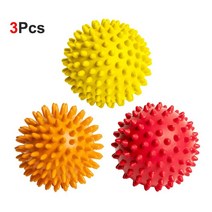 땅콩 마사지볼 롤링 발바닥 근막 염 트리거 포인트 테라피 운동 3Pcs 뾰족한 마사지 공 소프트 스파이크 롤러 구슬 세트, [01] 3Pcs
