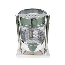 리빙플랜 원형행거형 스텐망휴지통 140L 재떨이겸 쓰레기통, 상세페이지 참조