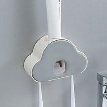 버튼식 치약 짜기 거치대, 로고없음, 네이비+옐로우