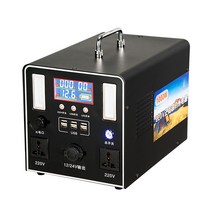휴대용 올인원 파워뱅크 대용량 보조배터리 캠핑 차박 충전기 USB포트 시거잭 220V, 600W 580Wh(46Ah), 1개