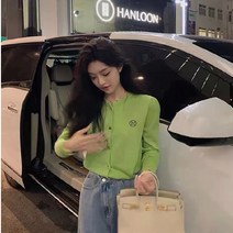 프리폴 뉴 여성용 럭셔리 니트 가디건 크롭 스웨터 슬림핏