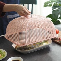 온나 푸드커버 음식덮개 밥상보, 색상:화이트