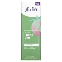 Life flo 액상 요오드 플러스 요오드화 칼륨 & 함유 무맛 59ml 2fl oz
