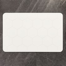 모던홀릭 규조토 발매트 욕실 L, 1개, 3D 헥사곤 아이보리