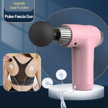 미니 근육 깊은 조직 타악기 Ems Lcd 디스플레이와 마사지 터치 스크린 근막 낮은 소음 Massagegun 6 빠른, 02 Pink
