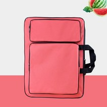 유화 도구 가방 미술 화판 화구 백팩 캔버스 아트백 이젤 캘리그라피 멀티 수납, 수박 빨간색