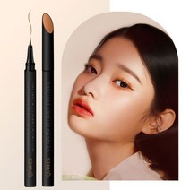 방수액 코팅 방수 실리콘 크림 스프레이 코팅제 투명 전문 액체 아이 라이너 펜 검정색 아름다운 누에 오래 지속되는 슈퍼 얇은 메이크업 화장품 도구, [03] dark brown