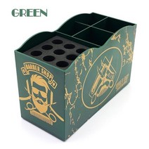 미용실열기구 5 레이어 미용 도구 스토리지 박스 이발 가위 빗 클립 랙 살롱 스타일링 화장품, 씨엔, 초록