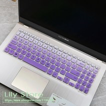 Asus Vivobook 15 F512FA F512DA F512F F512 A512 A512FJ A512F X512F FA DA 15.6 인치 실리콘 노트북 키보드 커버 스킨, [01] whiteblue