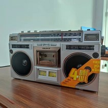 레트로 고출력 대형 라디오 카세트 레코더 스피커 FM/AM/SW 1-2 녹음, 찢어진 조각