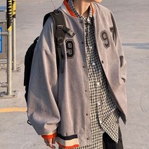 커플코트 타입 야구복 남성 여성 트렌드 봄가을 계절 멋진 와이드 루즈핏 4998781758, L, 그레이 1997 더블레이어 퀄리티