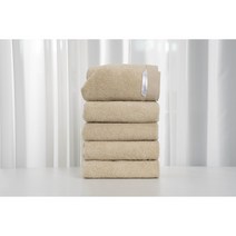 어스메이드 먼지없는수건 오가닉 40수 타월 170g 옐로우 5장