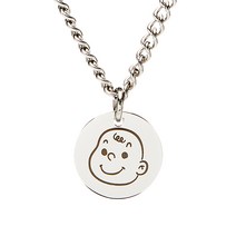 [KC인증] 킨더퍼페츠 100% 써지컬 스틸 미아방지 목걸이, 1개