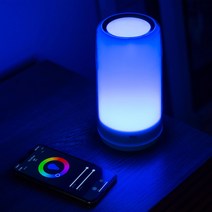 헤이홈 스마트 무드등 음성 원격제어 밝기 컬러 조절 LED 수유등 수면등 GKW-MD082, 화이트