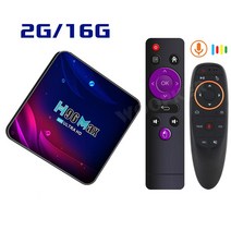 TV수신기 지상파안테나 공중파안테나 공청안테나 Woopker-H96 Max 박스 V Rockchip RK3318 안드로이드 듀얼 와이파이 2.4G/5G BT 4.0 4K HDR, 04 2G 16G Voice RC A_04 Au 플러그