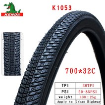 MTB 타이어 KENDA 자전거 타이어 26 인치 60TPI MTB 산악 700C * 38C 도로, 03 700X32C  30TPI