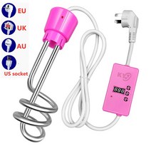 돼지꼬리히터 열선 온수 히터 나선형 2000w 뜨거운 빠른 유럽 표준 영국 호주 욕조 난방 물 막대, US socket_Automatic power-off