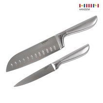 한샘 올스텐 핸들 주방칼 2종 과도+산도쿠 식칼 추천 도구, 본품 1세트(과도+산도쿠)_KCN09AB