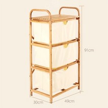 우드 세탁 바구니 햄퍼 접이식 빨래함 수납 바스켓 패브릭, E