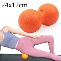 토구 트라택 트라텍 볼란스 마사지 볼 공 발 목 척추 어깨에 대한 땅콩, 24x12cm