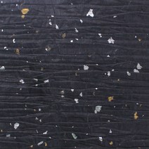 온고을한지 주름한지(금은박 2합지) 60*60cm 한지공예 포장용지 인테리어 벽지, 검정색