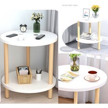 요미프롬 인테리어 원목 사이드 테이블 티 테이블, 혼합색상