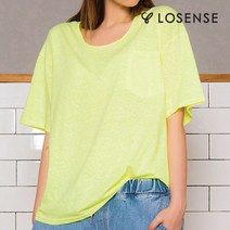 [면100%] 로센스 루즈 네온 반팔T
