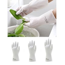 인터바겐 PVC 장갑 미끄럼 정전기 내유 내화학 방수 방지 손 보호 청소용 공업용 안전 - 아이보리, 1개, 아이보리 M