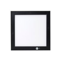 탄탄테크 LED 스마트엣지 사각 센서 현관등 20W, 전구(주광색), 커버(블랙)