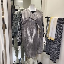 씨엠큐브 SH02 물나염유니크조끼그레이 박시 베스트 CMVW23670