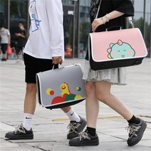 믹스MICS 반려동물 외출용 이동가방 강아지 고양이 애완동물 산책용 여행용 아웃도어 이동식 가방 캐리어 이동장 케이스형 가방 슬링백, 블랙공룡