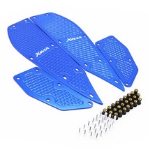오더봇 야마하 XMAX 300 CNC 알루미늄 튜닝 발판 미끄럼 방지 파츠 드레스업, 블루
