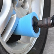 듀얼폴리셔Car Wheel Hub Polish Buffing Shank Sponge Cone Metal Foam Pad For Doors And Handles 4Pcs, 한개옵션0