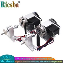 CNC 4 축 회전 테이블 선반용 스테퍼 모터 테일스톡 3 죠 척 65mm 50mm CNC 4 축 회전 테이블 2 상 42, 2.65mm 4 claws