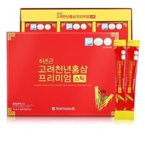 개성인삼농협 6년근 고려천년 홍삼 프리미엄 스틱 15ml 30포 홍삼 스틱 / 면역력 부모님 선물 효도선물 홍삼즙 홍삼진액, 1개