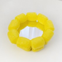 기타 바보사랑[72페이지]플레이콘 손거울 만들기 키트 DIY/KIT 어린이교구 교육 노인미술 거울 꾸미기, 옐로우, 옐로우