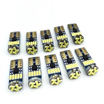 2/10PCS Led W5W T10 자동차 신호 램프 501 194 전구 4014SMD 정리 조명 독서 인테리어 6000K 12V, 01 2PCS_01 파란