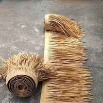 인조볏짚 미니컨테이너 펜스가림막 처마 인조지푸라기 인조볏집 옥상썬룸 지붕기와 0.5x1m, PE-301 노란갈색