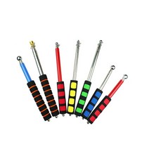 안테나지시봉 특대 7단 학습지도용 지시봉 지휘봉 볼펜형, 금장182, 소프트손잡이(오렌지)