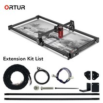 레이저각인기 레이저마킹기 CO2레이저 대형 영역 ortur 레이저 마스터 2 s2 조각 기계 조각 영역 y 축 확장 키트 800x390mm 큰 크기로 확장, 10w 추가 Z 리프트